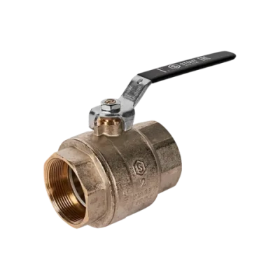 Кран шаровой полнопроходной STOUT - 2" (ВР/ВР, PN40, Tmax 150°C, ручка-рычаг черная)