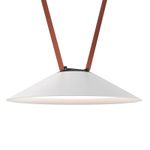DK5664-WH+BK Cветильник для трека-ремня Belty Smart, серия Flow, со светодиодом, D300*H71мм, 48V DC, 20W, RA90, 120°, 2700-6500K, IP20, белый с черным, алюминий