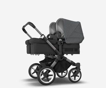 Коляска для двойни 2 в 1 Bugaboo Donkey 5 Twin Grey melange/Midnight black/Graphite
