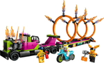 Конструктор LEGO City 60357 Трюковый грузовик и огненное кольцо