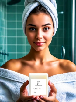 Мыло ручной работы парфюмированное твердое White musk