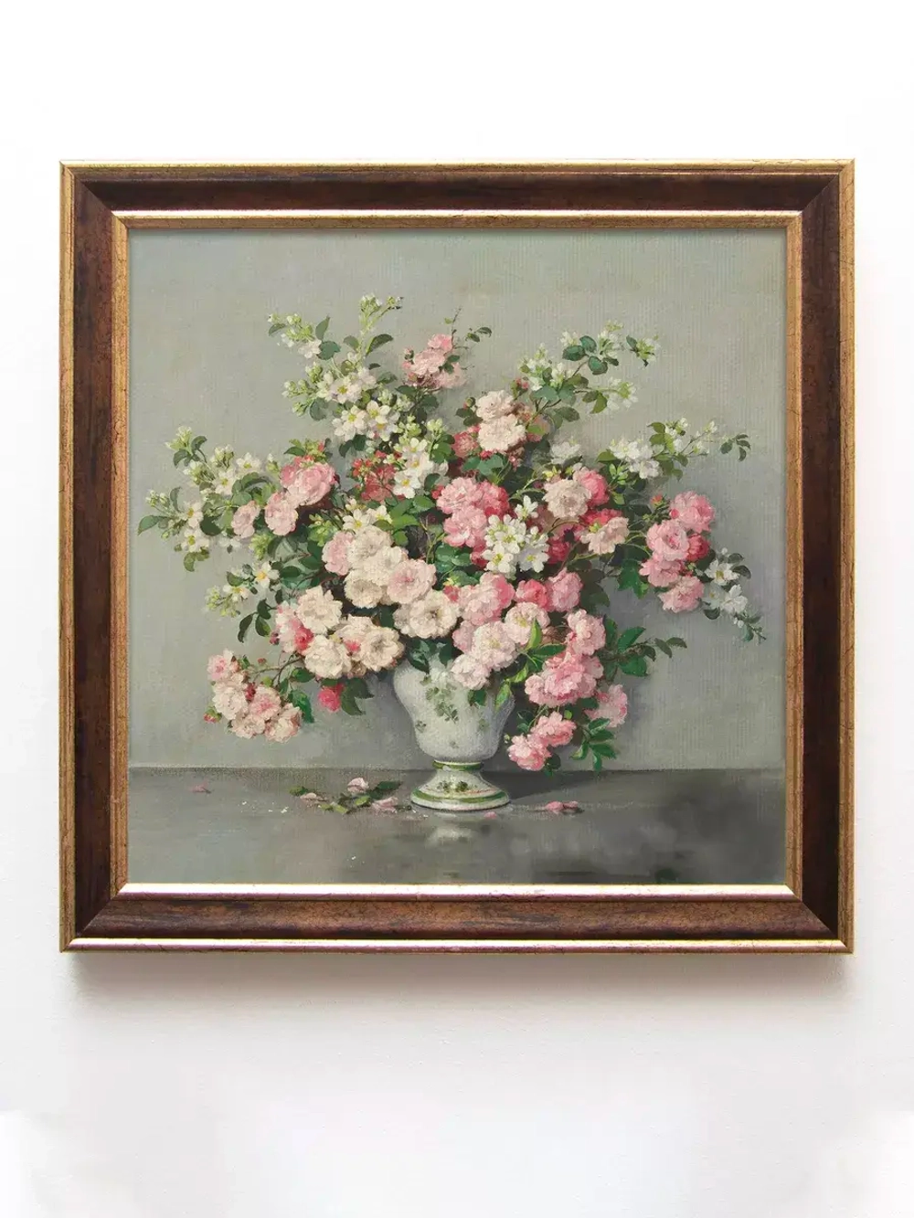 Картины на стену интерьерная на холсте 4 шт, 23*23 см