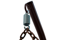 Кресло подвесное двойное Феникс арт.CN3423-МТКОР (стойка+осн.КОРИЧ,корзн.кор..,подуш.беже.3уп. (M))