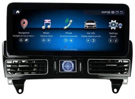 Магнитола Mercedes-Benz ML (W166), GL (X166) 2011-2015 - Radiola RDL-7712 монитор 12.3", Android 12, 8Гб+128Гб, CarPlay, SIM-слот