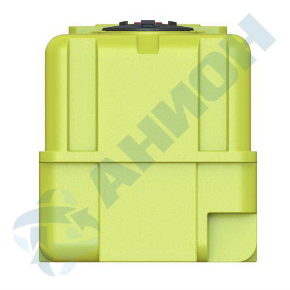 Емкость прямоугольная 2500л с откидной крышкой с клапанами Анион 2500 л. горизонтальная (2200x1100x1225см;желтый) - арт.559547