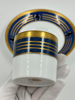 Кофейная пара Celine с синей каймой