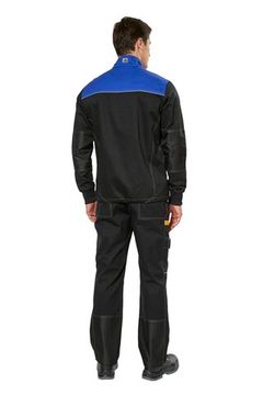 Куртка "Старт" (черный/василек/желтый)