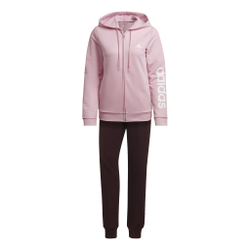 Женские теннисные Костюмы adidas Linear French Terry Tracksuit Women - Pink, Black