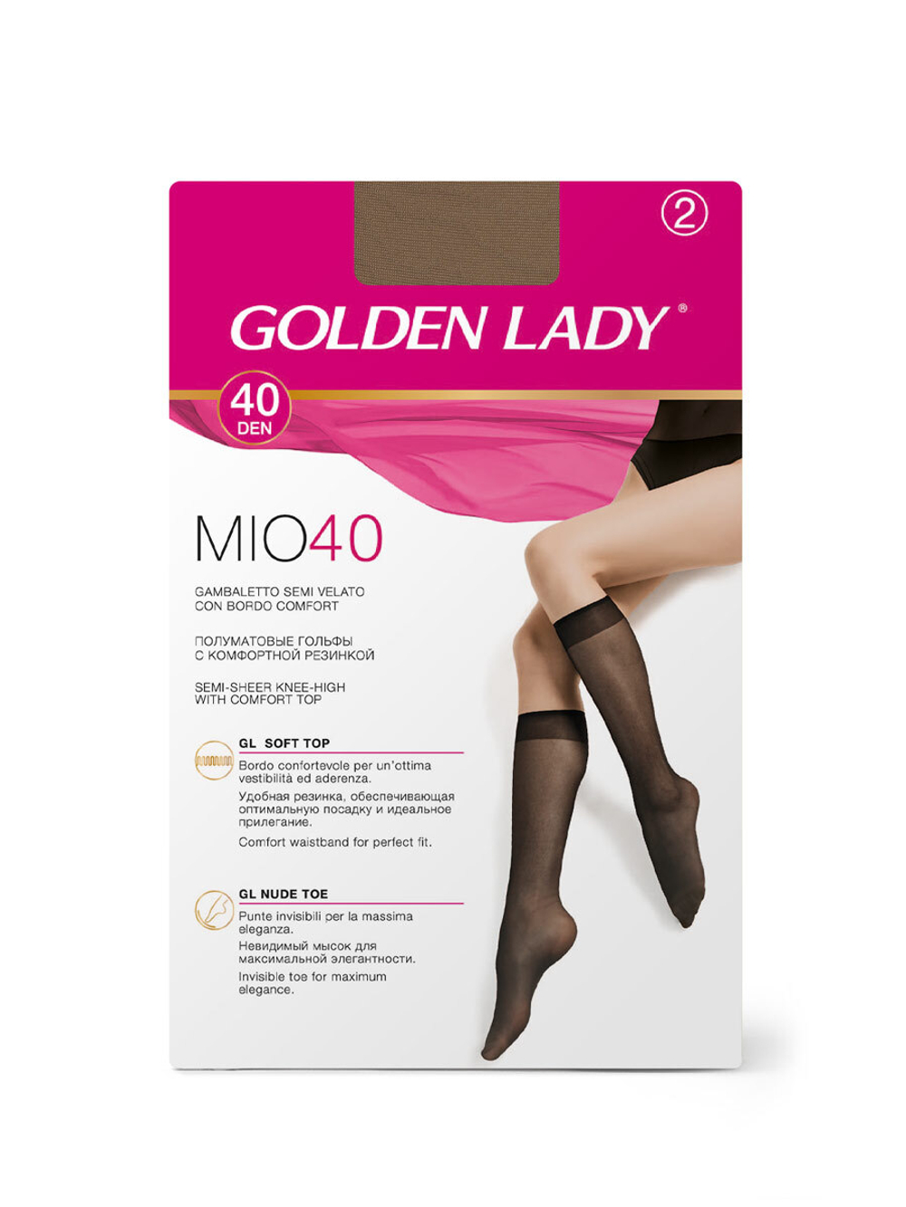 Golden Lady MIO 40 (гольфы, 2 пары)