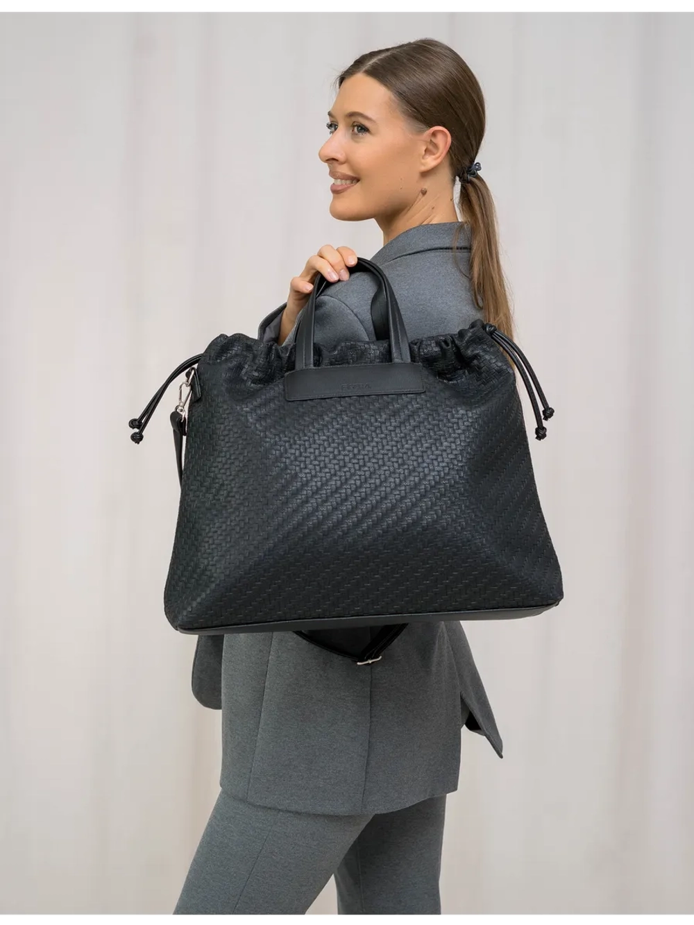 Сумка шоппер через плечо большая