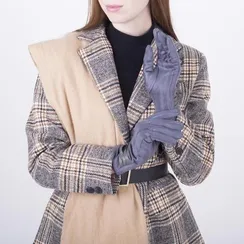 Перчатки женские, безразмерные, с утеплителем, цвет серый