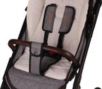 Прогулочная коляска luxmom 609 Серый текстиль