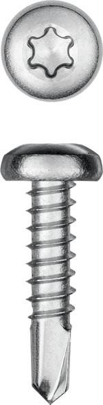 KRAFTOOL DS-P, 16 х 4.8 мм, А2, сверло, полукруглая головка, ТХ25, 400 шт, саморез нержавеющий (300931-48-016)