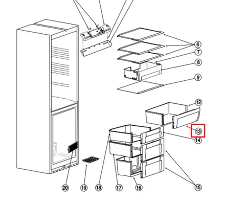Панель овощного ящика для холодильника Indesit (Индезит) / Ariston (Аристон) - 283651