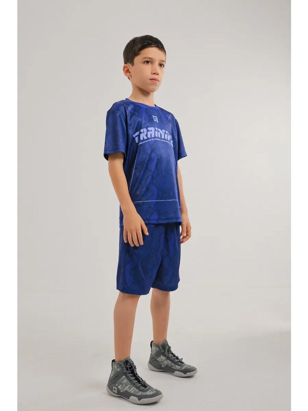 Детский спортивный костюм шорты и футболка для тренировок