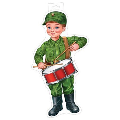 Плакат фигурный" Военный барабанщик"