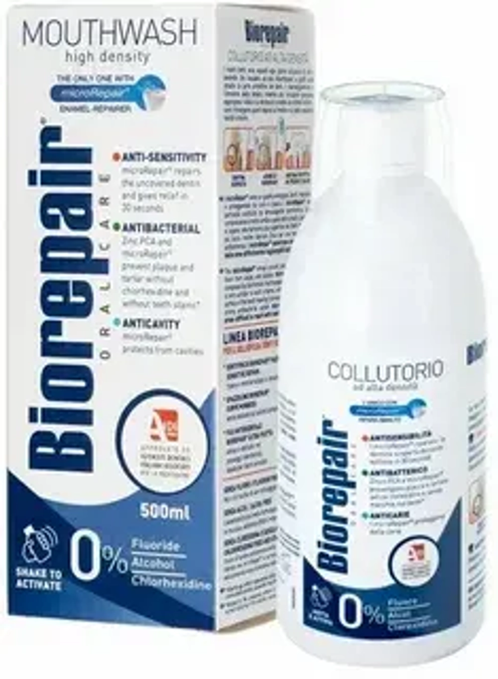 Ополаскиватель для полости рта антибактериальный BIOREPAIR Antibacterial Mouthwash 500 мл