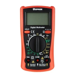 Мультиметр портативный ЕРМАК, батарея 9V 6F22, LCD