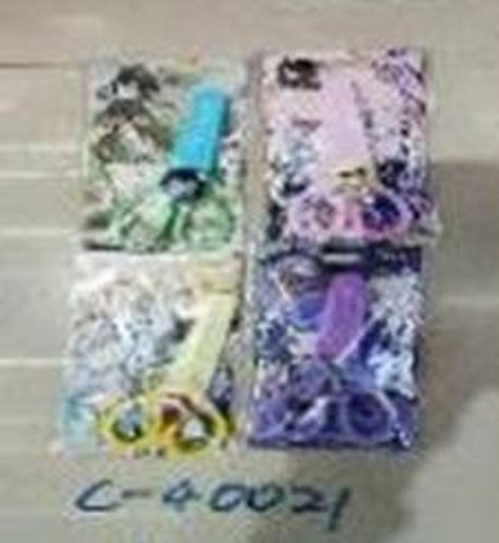 Ножницы детские 14 см с пластиковым чехлом и ПВХ фигуркой "Аниме", С-40021