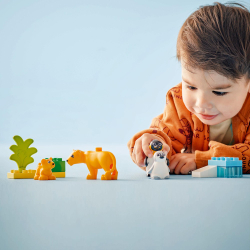 Конструктор LEGO DUPLO Town 10442 Семьи диких животных Пингвины и львы арт. 10442 10 дет — фото 9