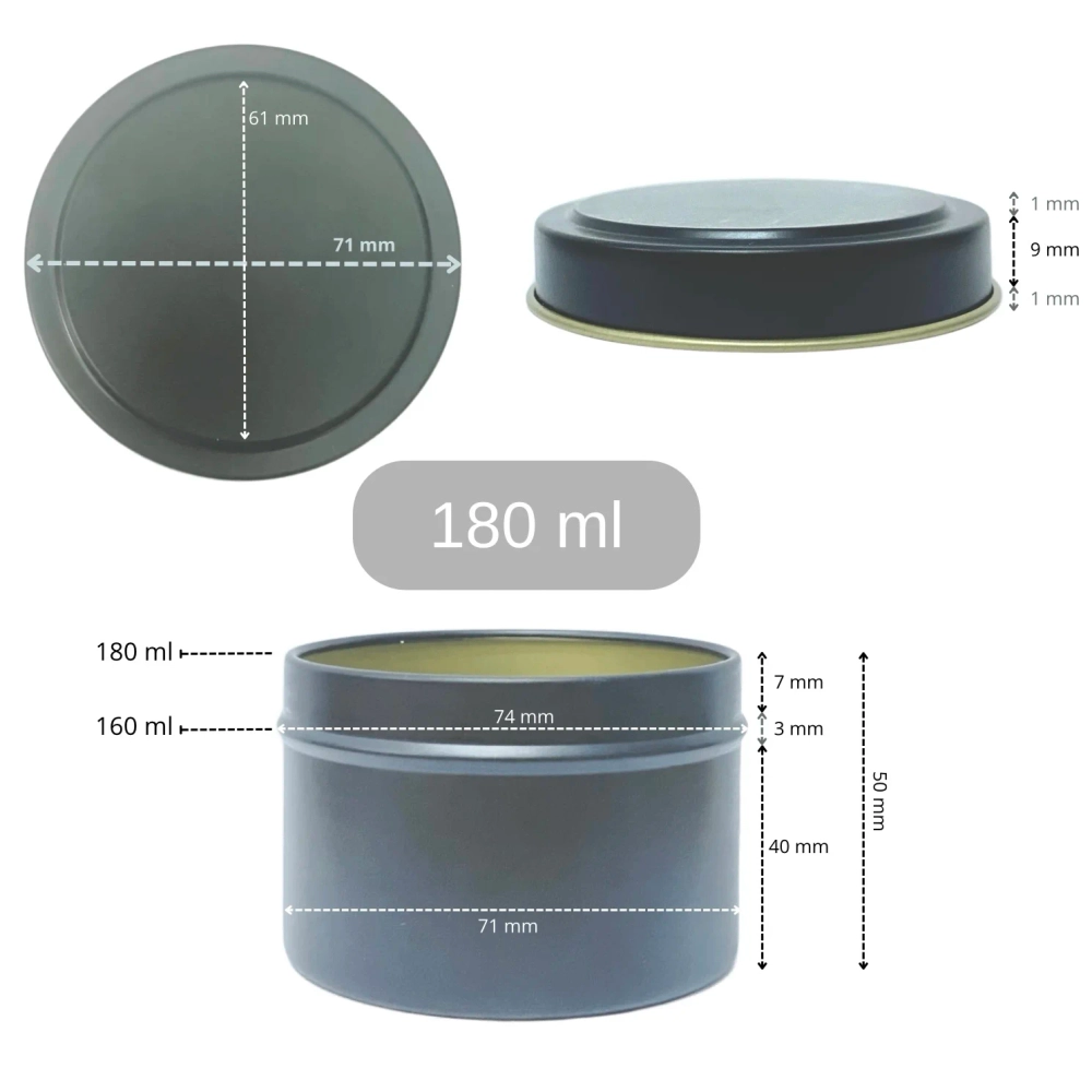 Банка алюминий 180 мл черная