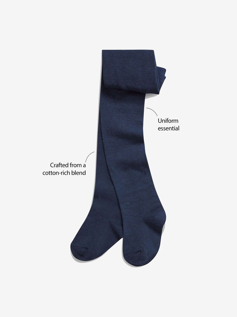 Колготки хлопковые для девочки Next 459-219, Темно-синий