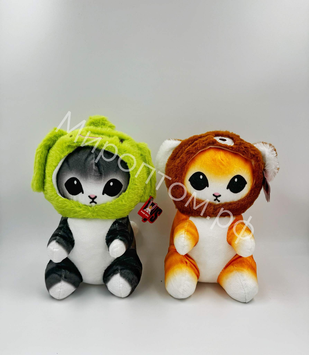 Мягкая игрушка кот в шапочке оптом
