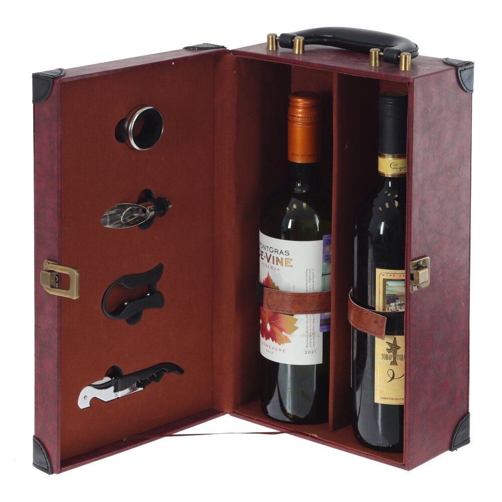 GAEM Шкатулка для бутылок с набором сомелье, L19,5 W12 H35 см