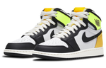 Jordan 1 Retro High White Black Volt University Gold GS