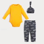 Комплект: боди, шапочка и брюки Dogs, рост 68-74 см 7710948 (Крошка Я)