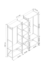 Гардеробная OPENIX - белый