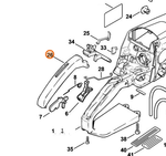 Полукожух рукоятки для бензопилы STIHL MS 210, 230, 250. арт.PJ25069 FARMERTEC (STIHL 1123 791 0600)