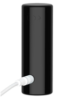 Черная вибропулька на палец Gold Finger в металлическом корпусе (Цвет: черный)