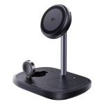 Беспроводная зарядка Baseus EnerFill FS41 3-in-1 Wireless Charging Stand with TEC Cooling Qi2+2Qi 22.5W (45W Adapter Included)