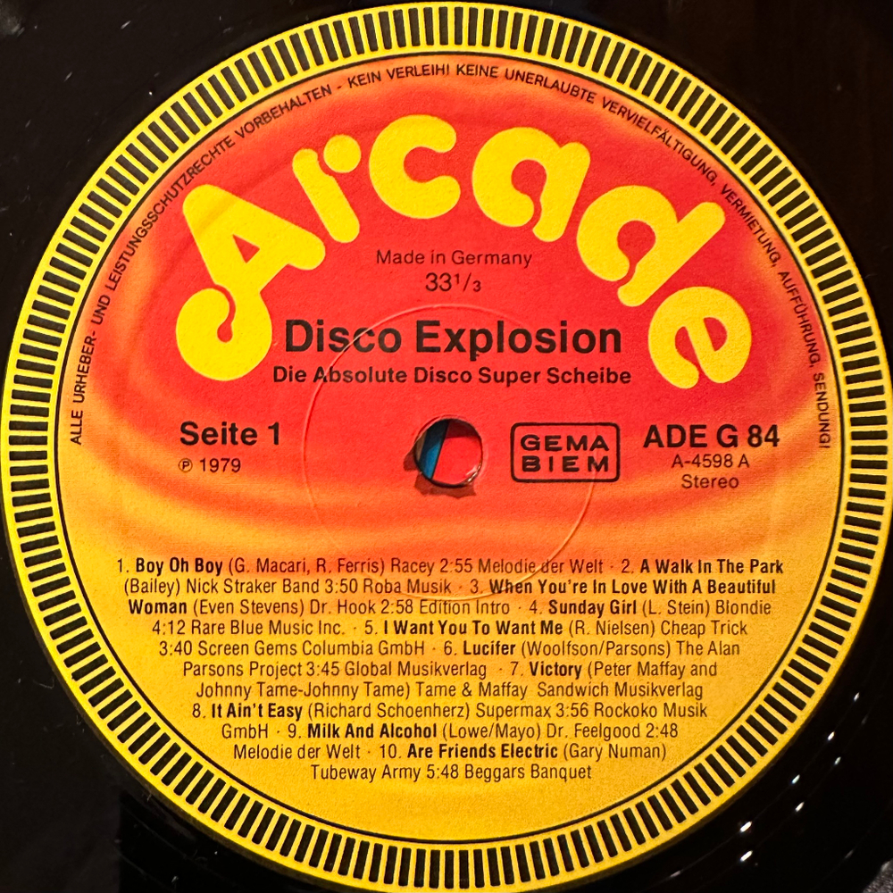 Сборник Disco Explosion (Германия 1979г.)