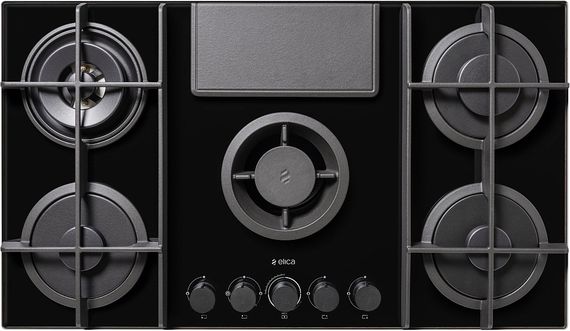 Газовая панель с вытяжкой Elica NIKOLATESLA FLAME EVO BL/A/88