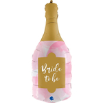 Фольгированный шар-фигура «Бутылка шампанского. Bride to be», 91 см