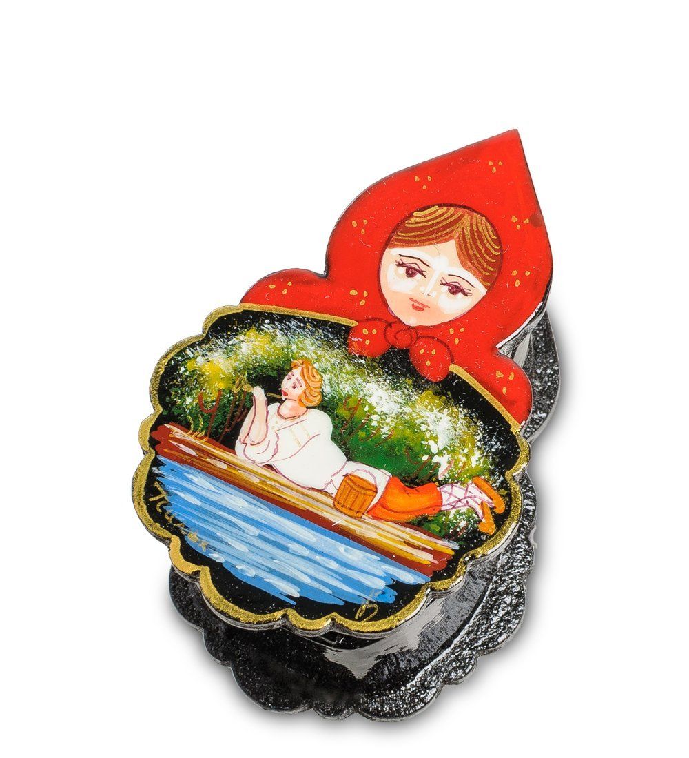 Народные промыслы ШК-12/ 1 Шкатулка «Матрешка» в асс.