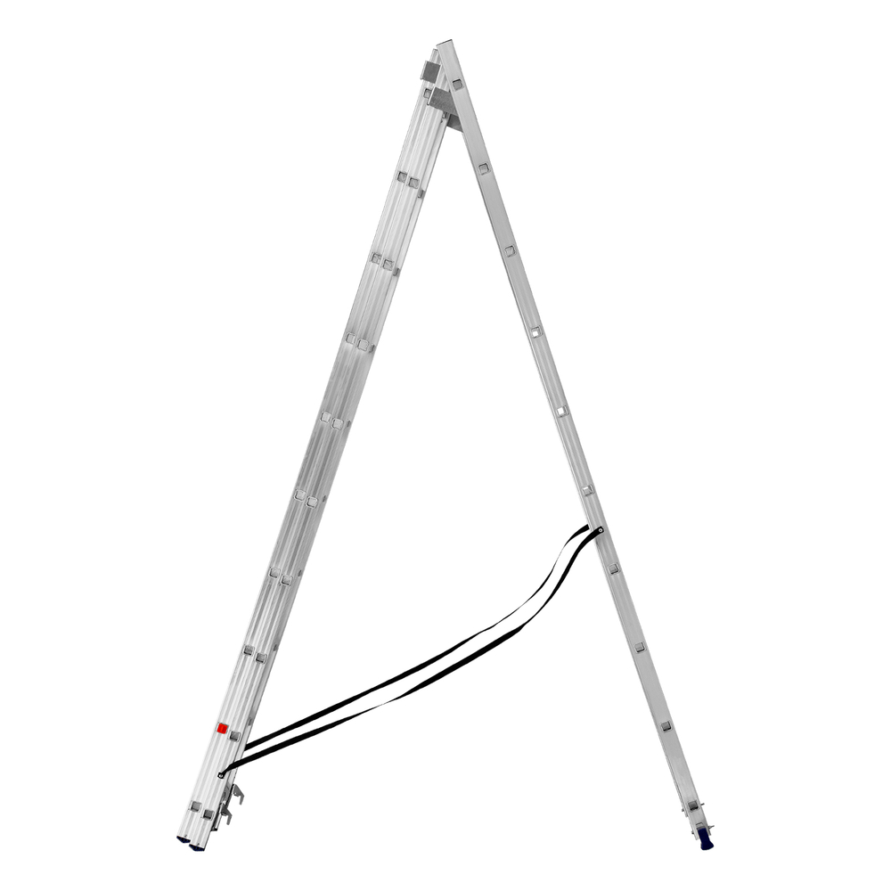 Лестница Сибртех трехсекционная 10 ступеней, алюминиевая