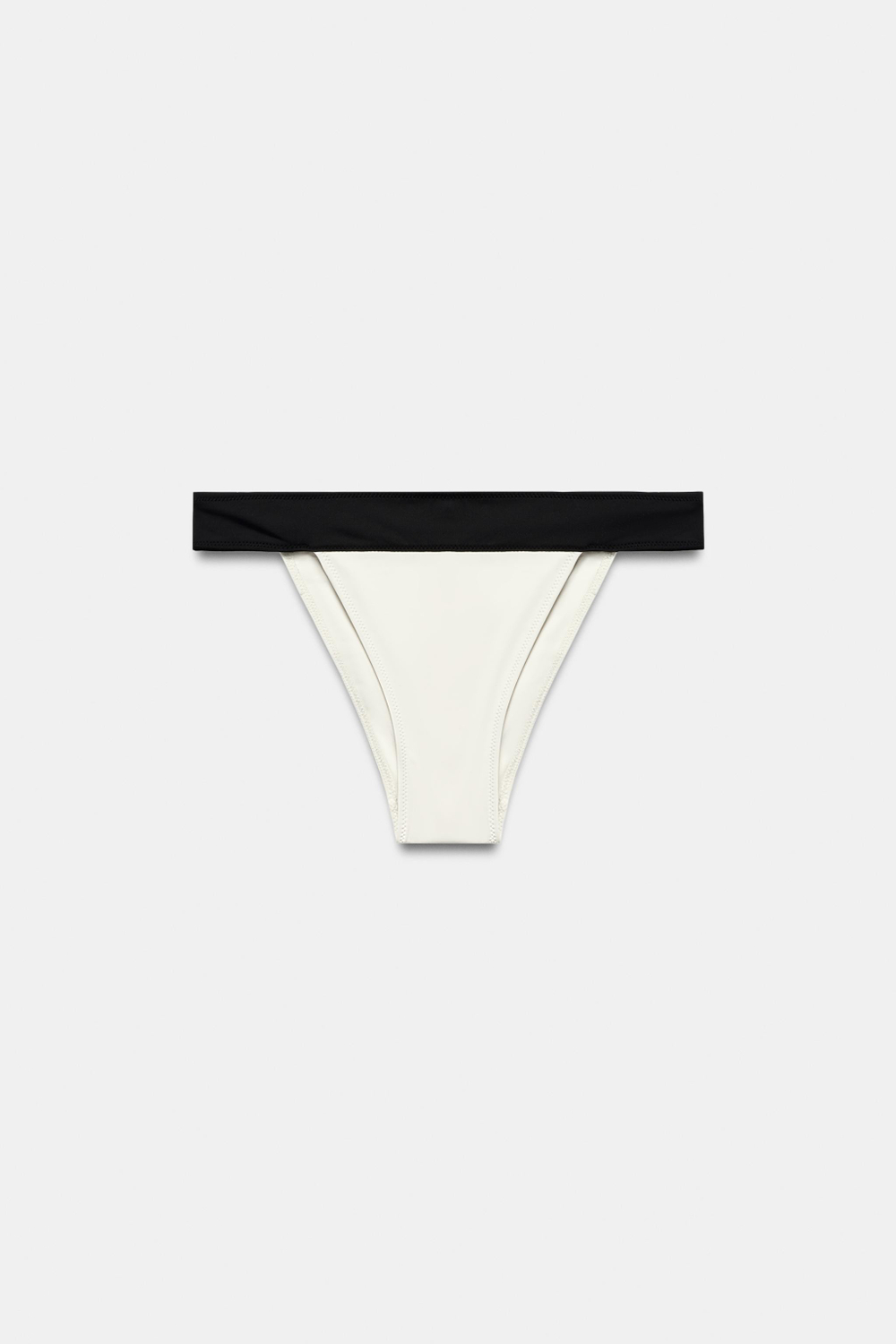 ZARA КОМБИНИРОВАННЫЕ ПЛАВКИ-БИКИНИ, ЭКРЮ