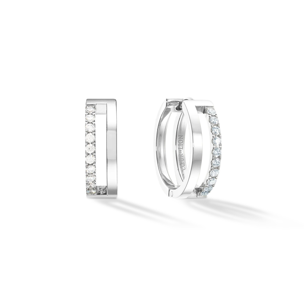 Серьги Coeur de Lion Crystal-Silver 0136/21-1817