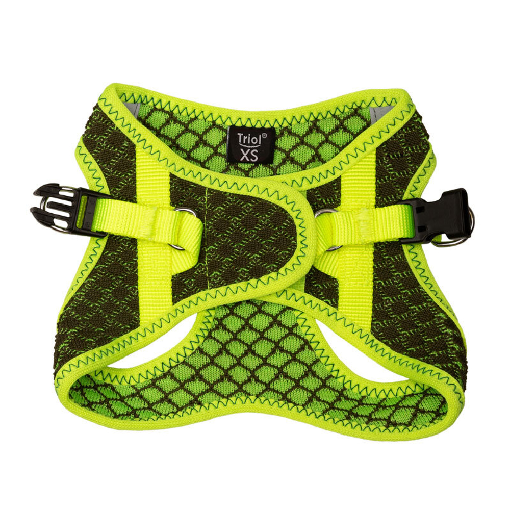 Шлейка-жилетка мягкая со светоотражающими элементами "Нео" L, темно-серая, обхват груди 470-500мм, Triol