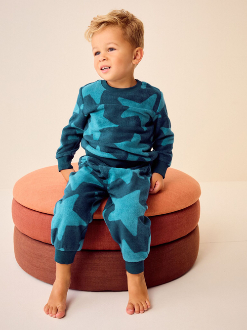 Пижама флисовая для мальчика Next N27-782, Синий