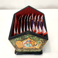 Шкатулка "Чайный домик" с ручной росписью