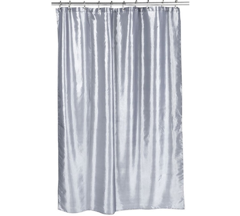 Шторка для ванной 178х183 Carnation Home Fashions Shimmer Pewter