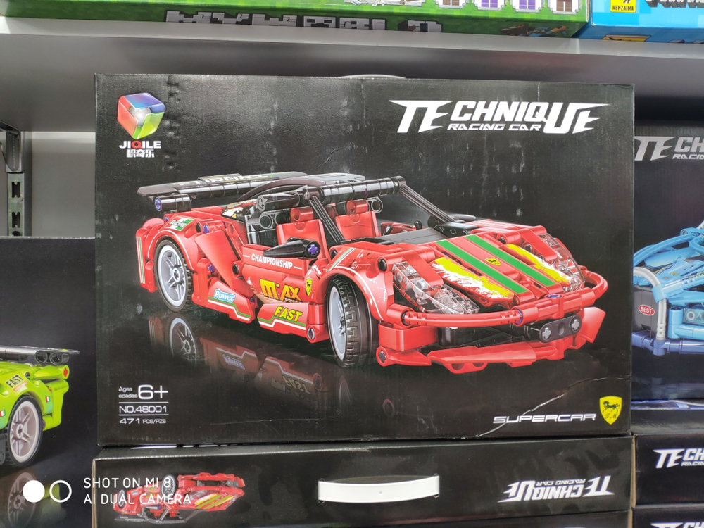 Конструктор автомобиль - спорткар Техник "TECHNIQUE, Racing Car NO.48002/ JIQILE", Porsche 911 492 деталей