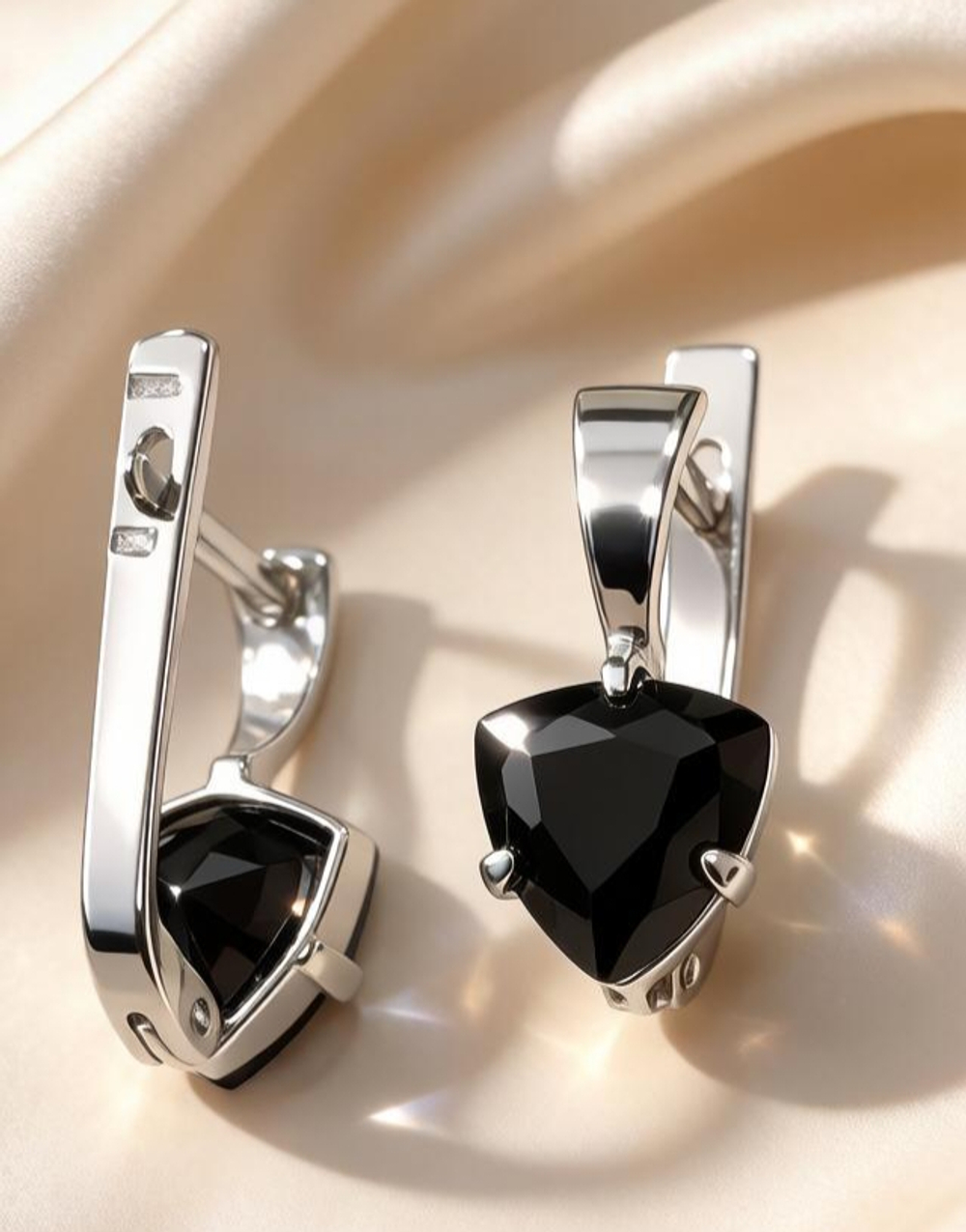 Ювелирные серьги из серебра 925 пробы