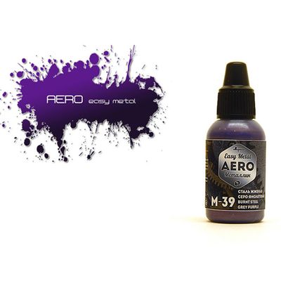 P-M39 Краска Pacific88 Сталь Жженая Серо-Фиолетовая (Burnt Grey-Purple Steel) укрывистый, 18мл