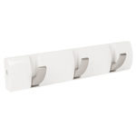 Вешалка настенная flip, 30,5 см, белая, 3 крючка