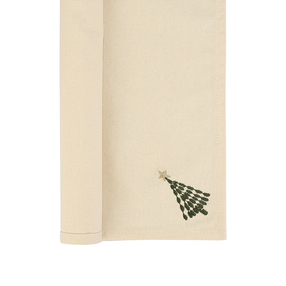 Салфетка сервировочная frozen pines из коллекции new year essential, 45х45 см